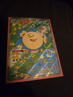 Snorlax & Pikachu GX Tag Team Card