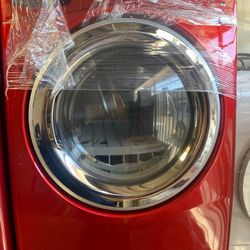 LG SET RED WASHER AND GAS DRYER 