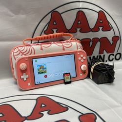Nintendo Switch Lite Isabel Aloha Edition Console Bundle W/Animal Crossing New Horizons, Case, & Charger 11048230