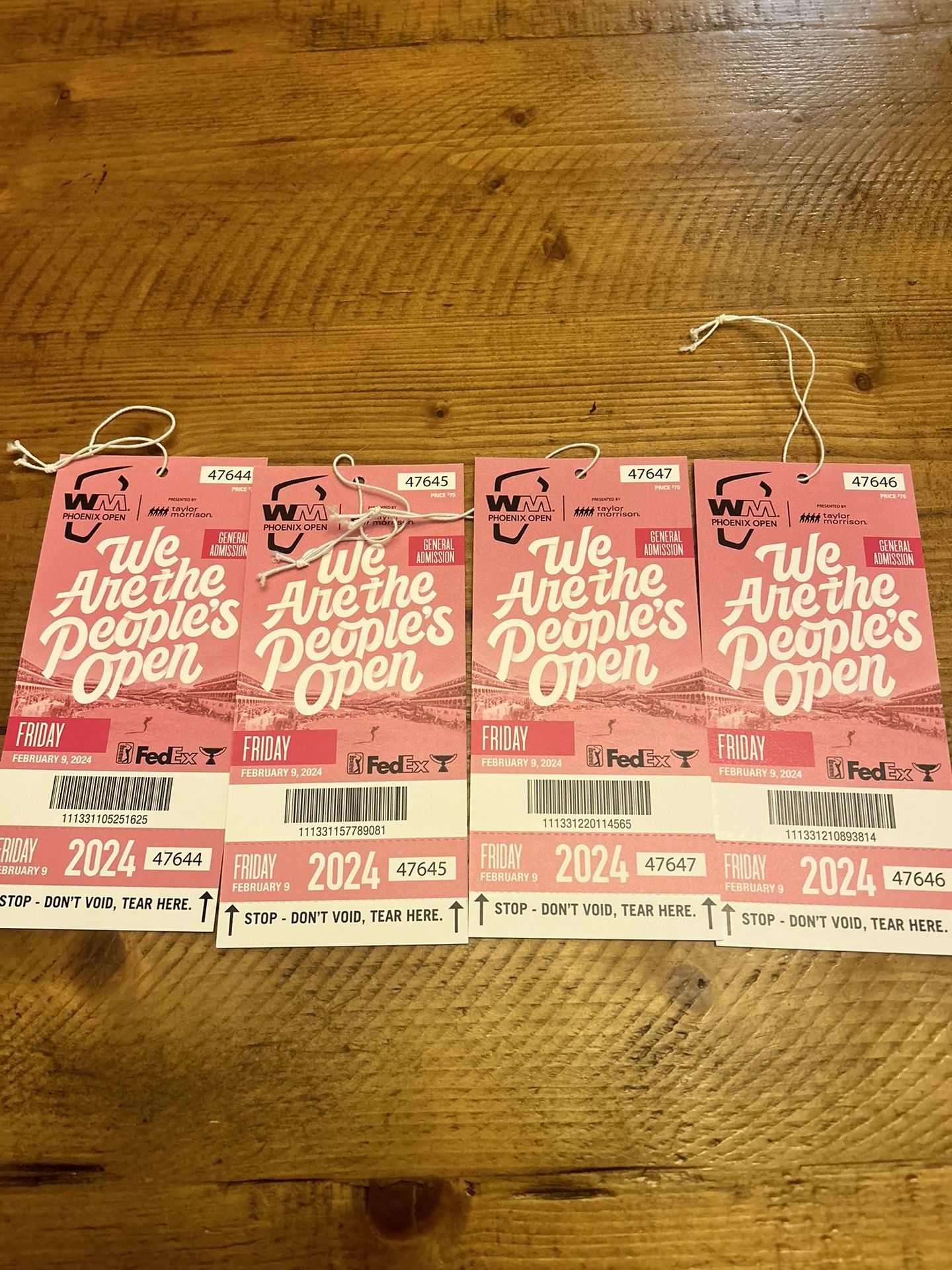 Phoenix open friday passes 