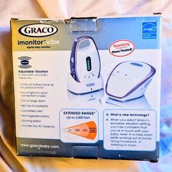 Graco IMonitor Vibe Digital Baby Monitor- 2000 Ft Range New in box
