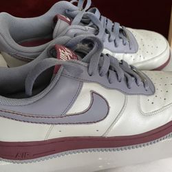 Nike’s Burgundy And Silver Air Force 1’s