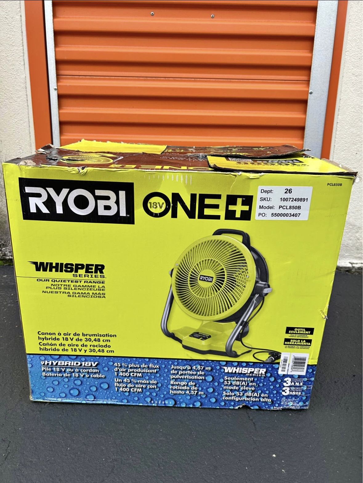 Ryobi Fan