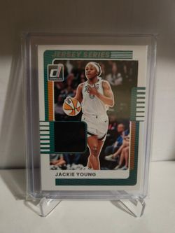 Jackie young #64 donruss 25 jersey series $3