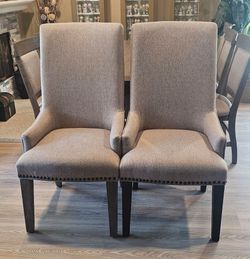 Magnussen Home "Tinley Park" Upholstered Host Chairs - Set of 2