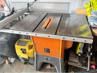 Ridgid table saw, Milwaukee sawzall