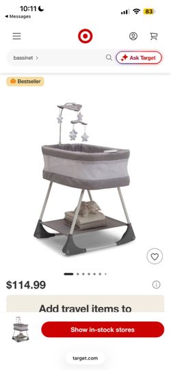 Simmons Kids Shooting Star Rocking Bassinet