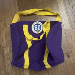 BRAND NEW - Los Angeles Lakers 60th Anniversary Duffle Bag vs Milwaukee Bucks Gameday NBA