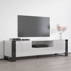 TV Stand and Block Square End Tables 