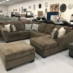 Graftin Sectional Couch With Chaise 👍$53 Pay Easily 