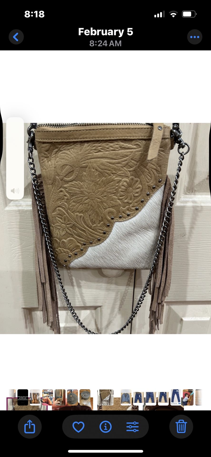Small Fringe Crossbody Purse