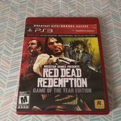 Red Dead Redemption 1 game of the year edition for PS3 