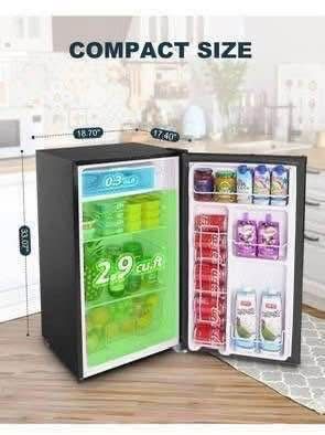 New Black Mini Fridge
