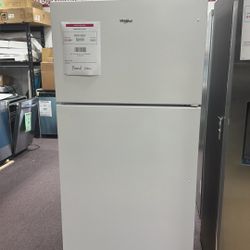 Refrigerator White 33” In Wide New 1 Year Warranty 