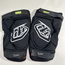 #2720 Troy Lee Mens T-Bone Knee Guards Black Size XL/XXL