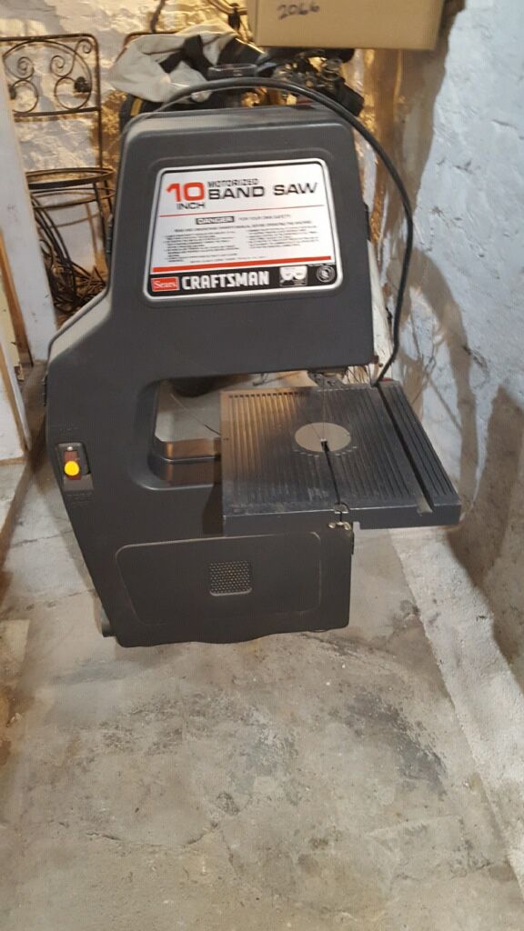 Craftsman 10 Inch Motorized Band Saw with extra blade for Sale in
