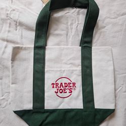 Trader Joe's Mini Tote Bag (Green)