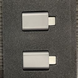USB-A to USB-C Mini Adapters (Set of 2)