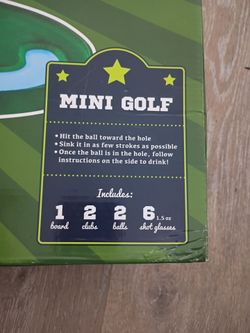 New mini golf drink game