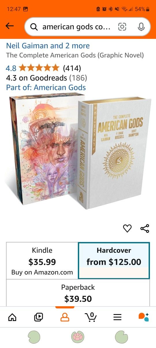 Hardcover American Gods Graphic Novel