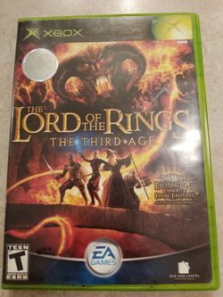 Lord of the rings the third age Xbox game