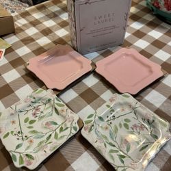 Sweet Laurel Dessert Plates 