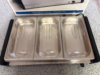 Triple Buffet Server/Warming Tray