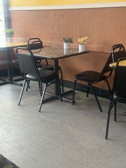 Restaurant Table and Chair Set