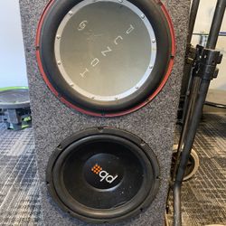2 12 Sub Speakers In Box