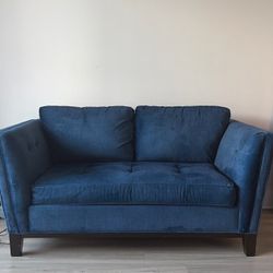Modern Deep Blue Loveseat