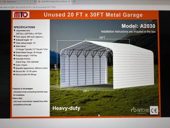 Carport 20x30 with covered sides