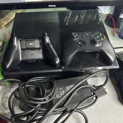 Xbox One Black Console with 6 Games and OEM Black Xbox Controller.