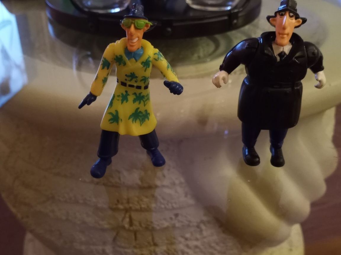 Inspector Gadget Action Figure 1991 Set Of 2 Burger King,kids Meal