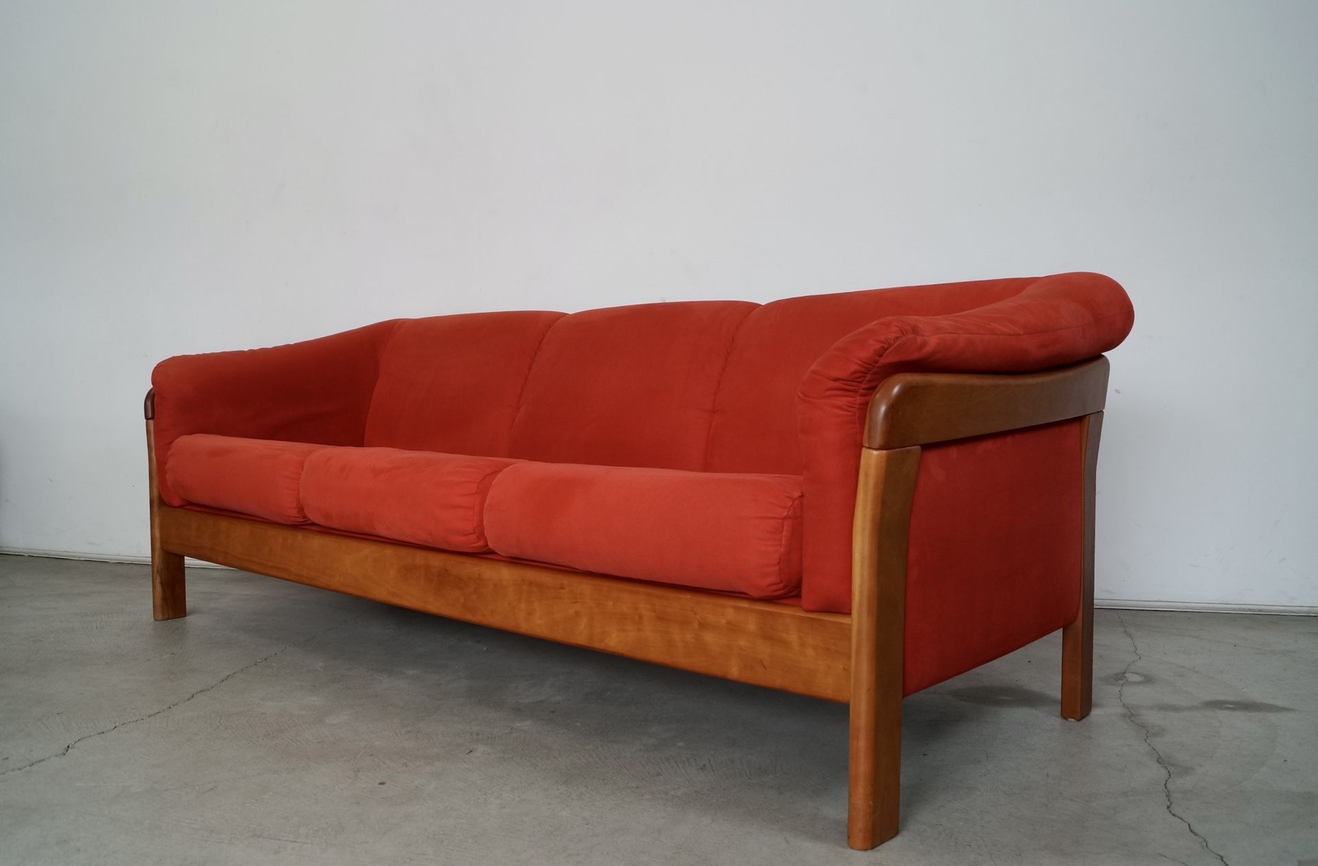 Vintage Danish Modern Style Teak Sofa