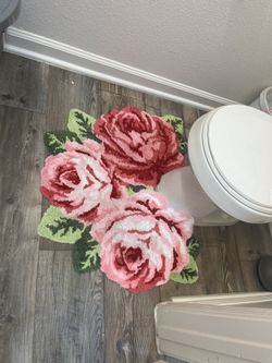 Rose rug With Unicorn Art