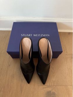 Stuart Weitzman leather mules