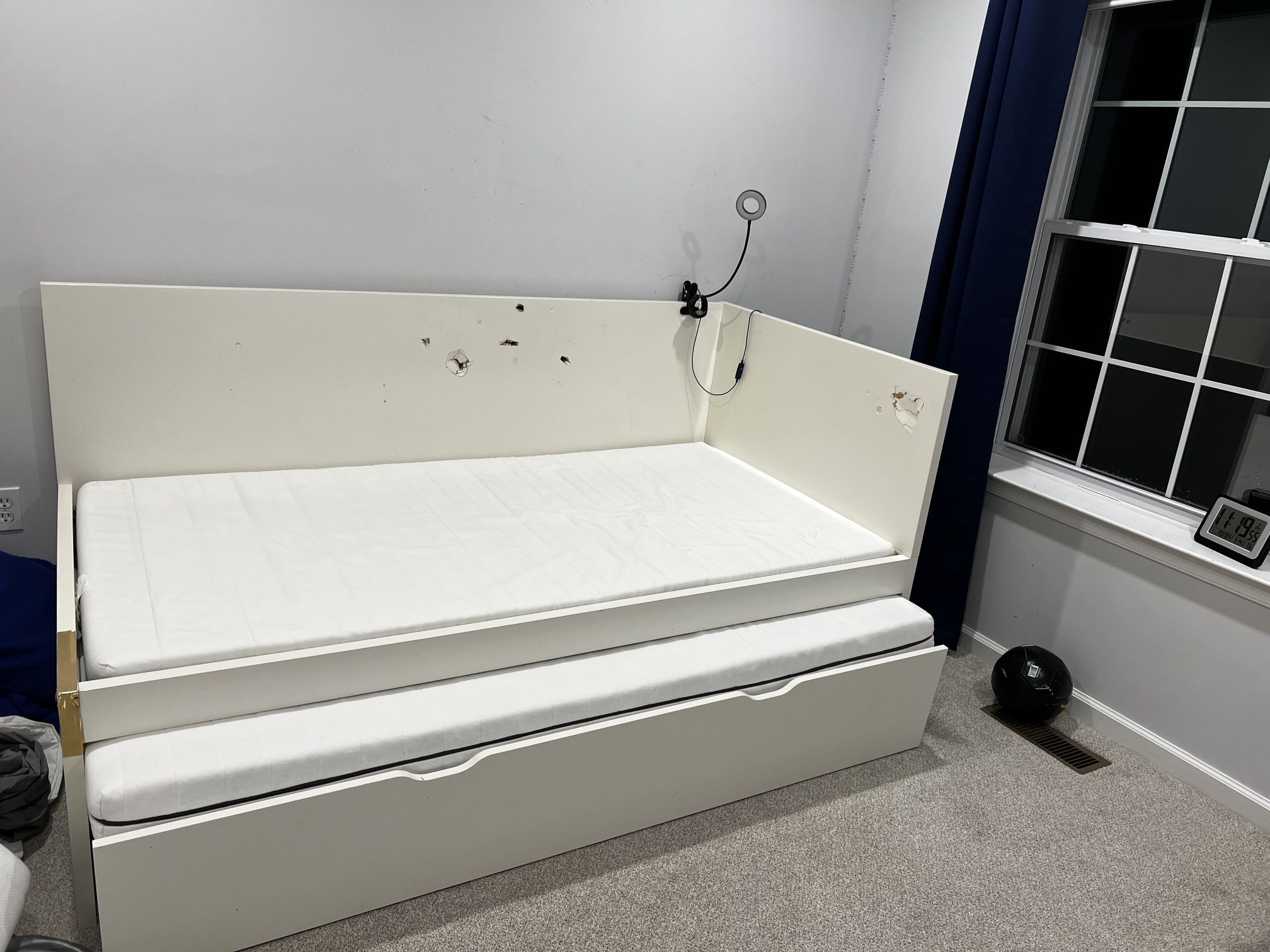 Ikea Twin bed With 2 Mattresses