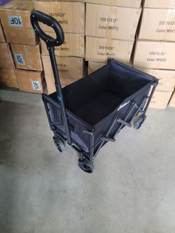 Portable Folding Wagon 27"L × 17"W