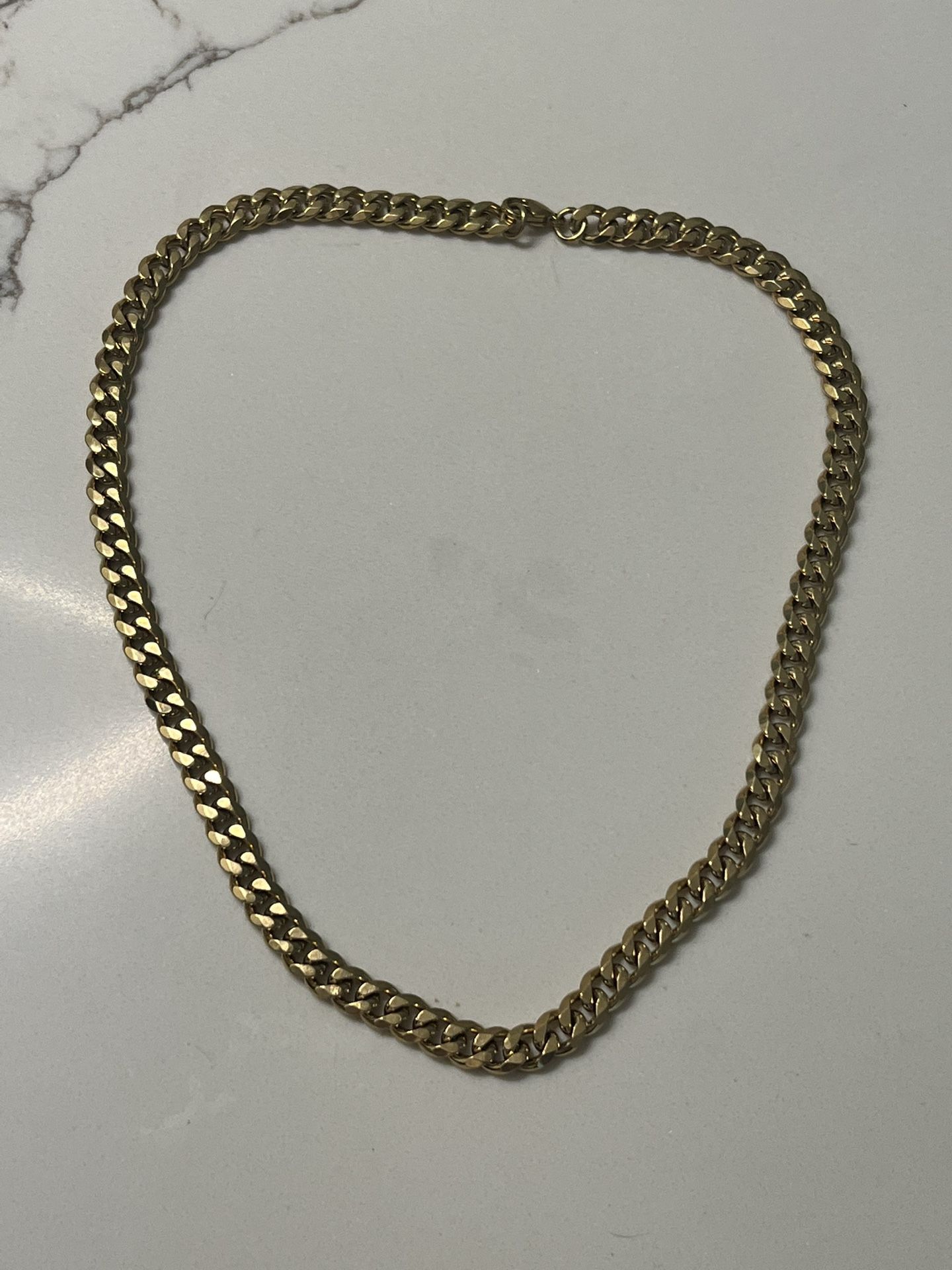 14k Solid Gold Cuban link chain(9mm,22mm