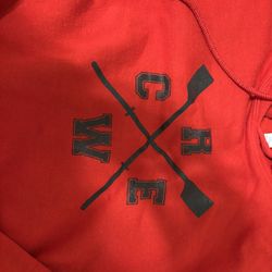 Red Crew Hoodie and Sweat Shorts Matching Set