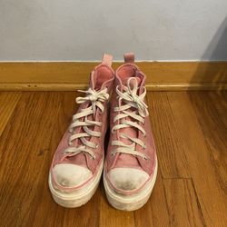 Pink High top Converse 