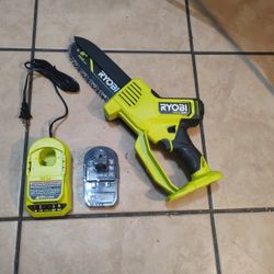 Ryobi 18 Volt HP Compact Brushless 8-in Chainsaw $80