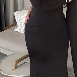 FLOWER DETAIL  MAXI DRESS