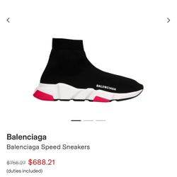 Balenciaga Speed Sneaker ( Size Italy 39)