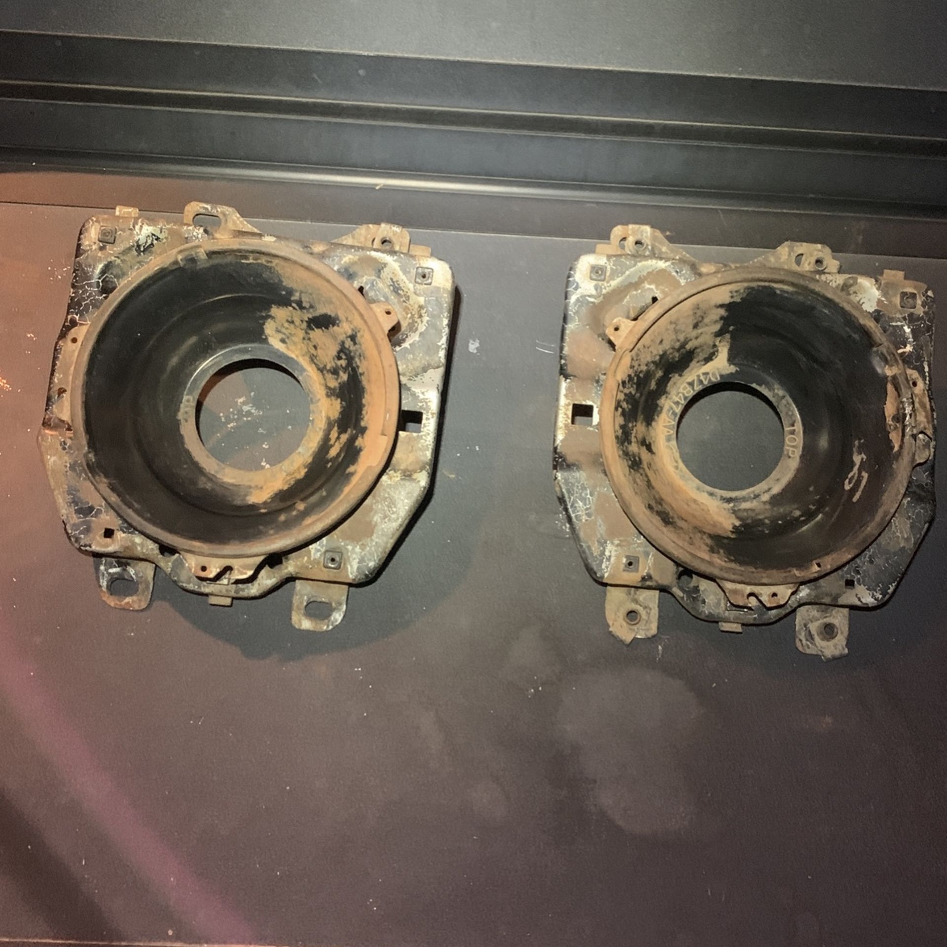 FORD PICKUP TRUCK HEADLIGHT MOUNTS BRACKETS CUPS