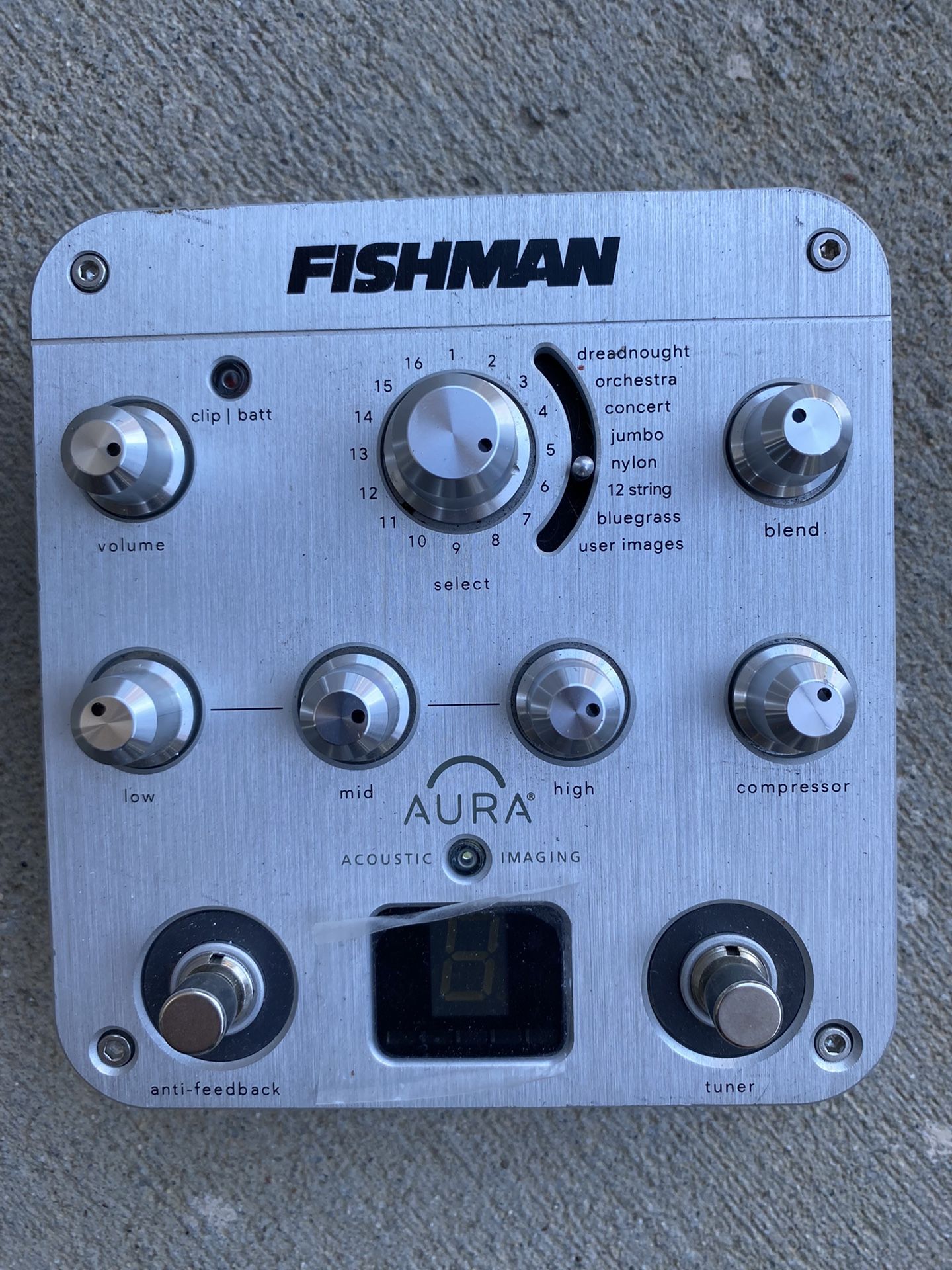 Fishman Aura Acoustic Imaging Spectrum Spectrum DI Imaging Pedal with D.I.