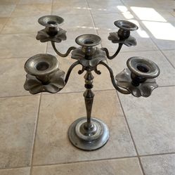 Rare detailed Silver plated Candelabra