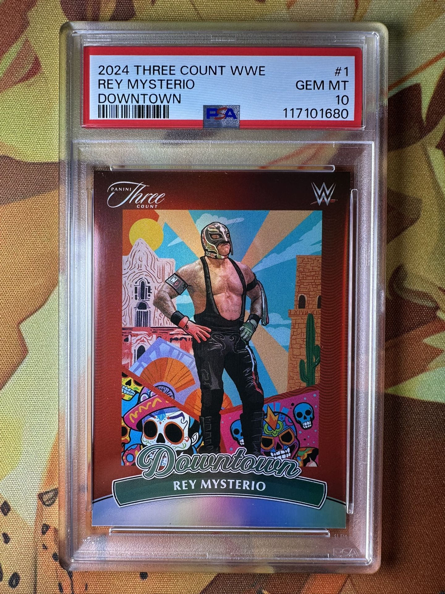 2024 Panini Three Count WWE Downtown Rey Mysterio Rey Mysterio PSA 10