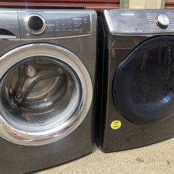 Stainless Steel Front Load And Stackable Washer And Dryer Set DELIVERY