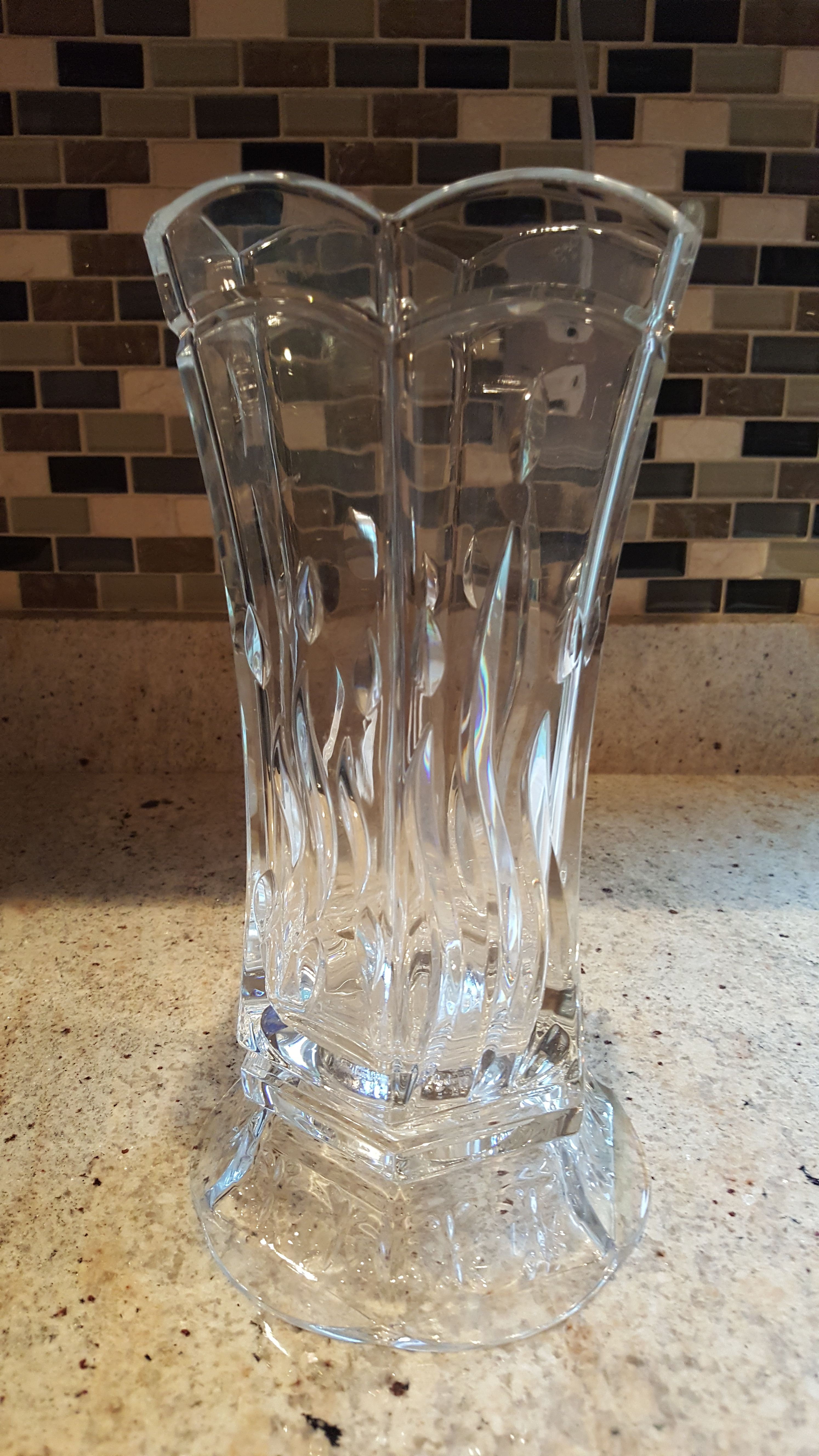 Crystal candle holder